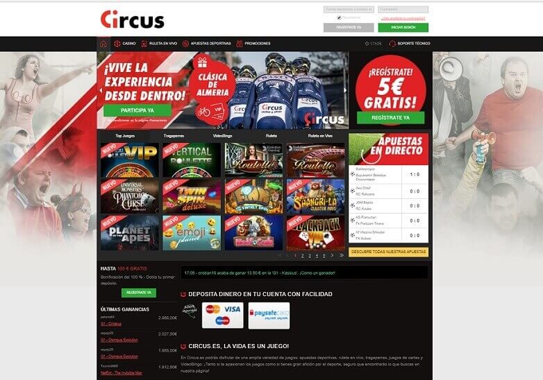 circus bono bienvenida