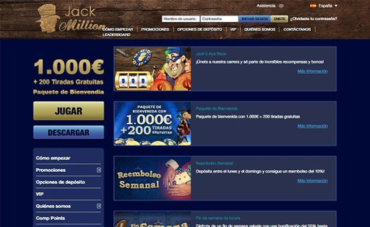 jackmillion promociones