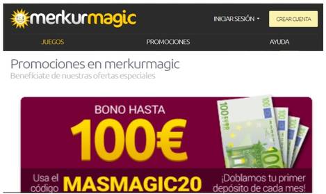 Merkurmagic bono de hasta 100 euros promocionales