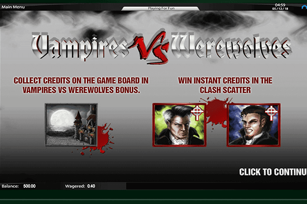 slot Vampires vs Werewolves