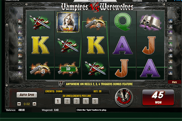 tragaperras Vampires vs Werewolves