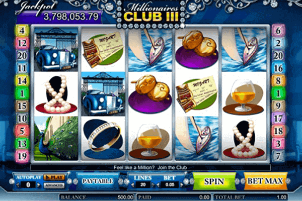 Millonaire´s Club 3 tragamonedas